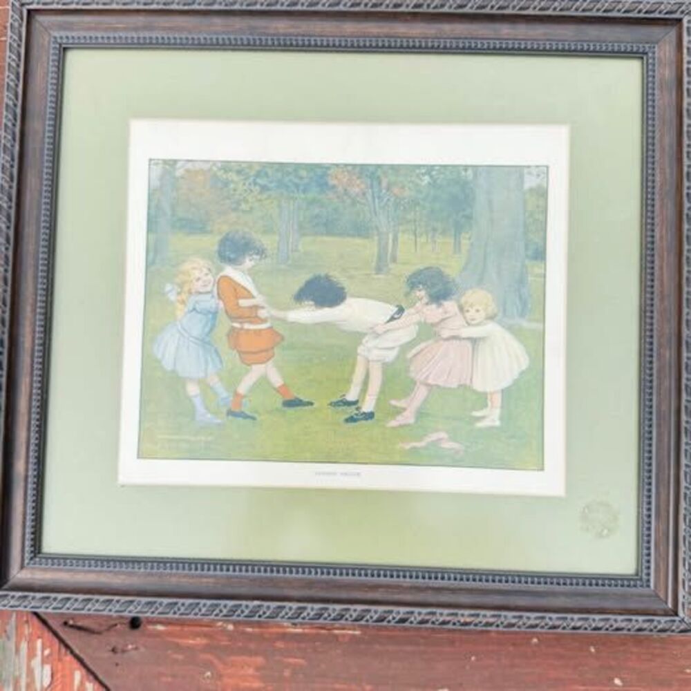 Vintage 1909 "London Bridge" Framed Art Print